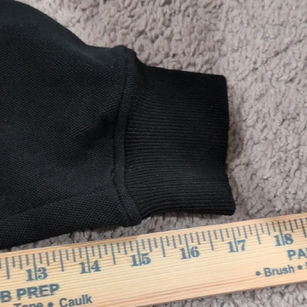 SPANX Airpique Black Sweatshirt with White Trim - Picture 5 of 7
